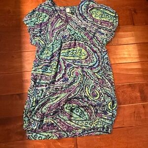 Paisley Print Women's Dress
